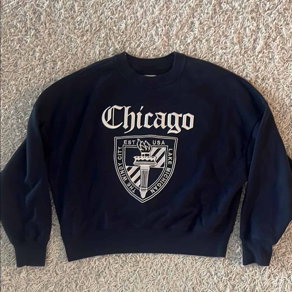 Chicago Navy Blue Sweater